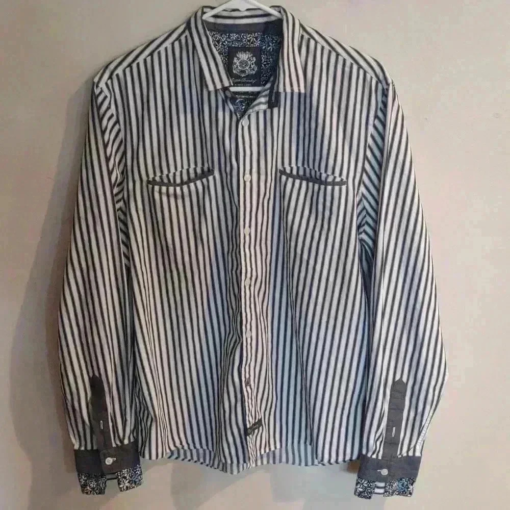 English Laundry Men's Premium Cotton Shirt large
